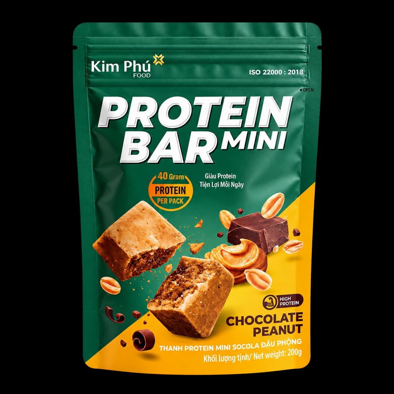 Protein Bar Mini Chocolate Peanut 200g
