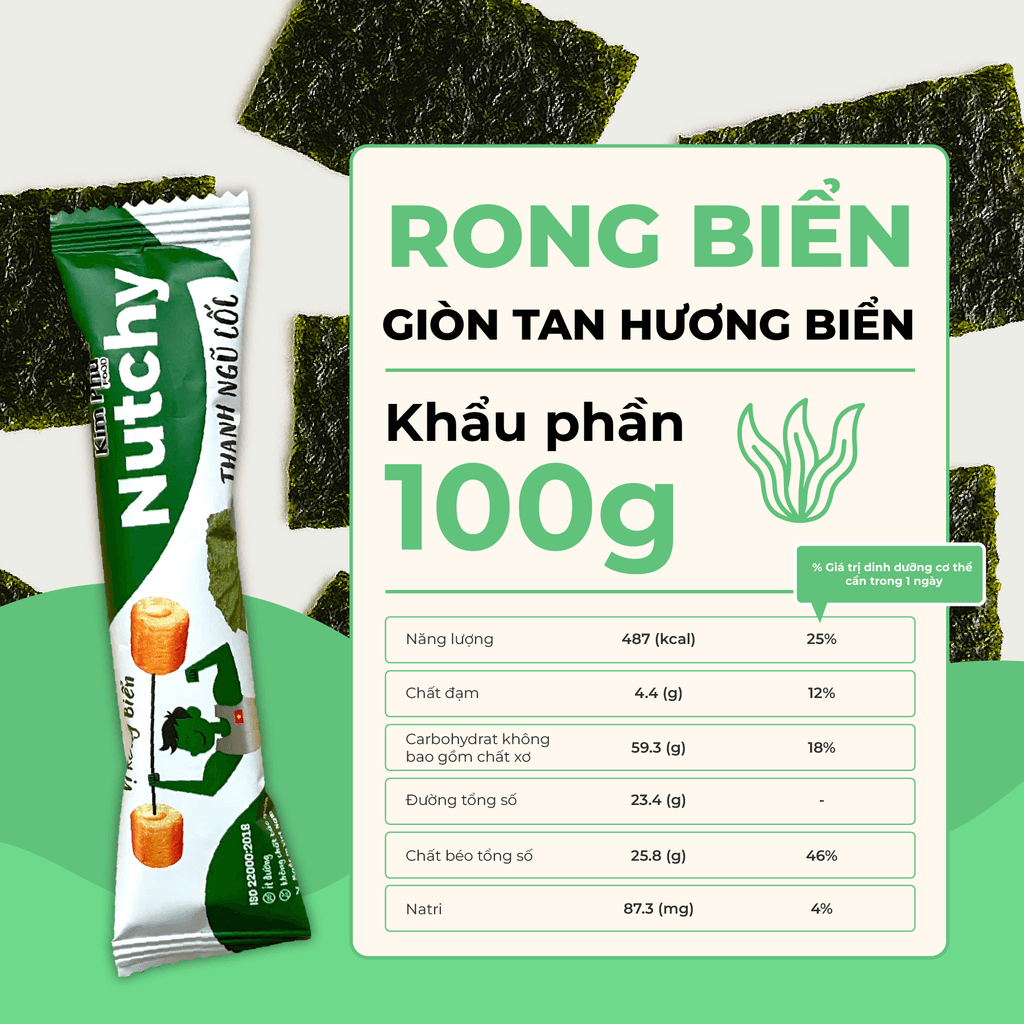 Thanh ngũ cốc Nutchy vị Rong biển