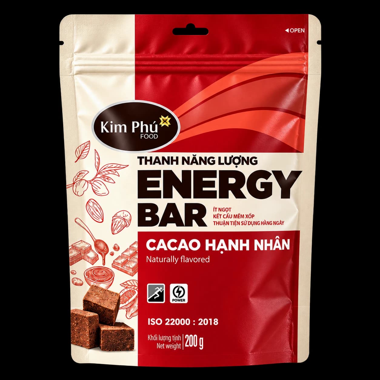 Energy Bar Cacao Hạnh Nhân 200g