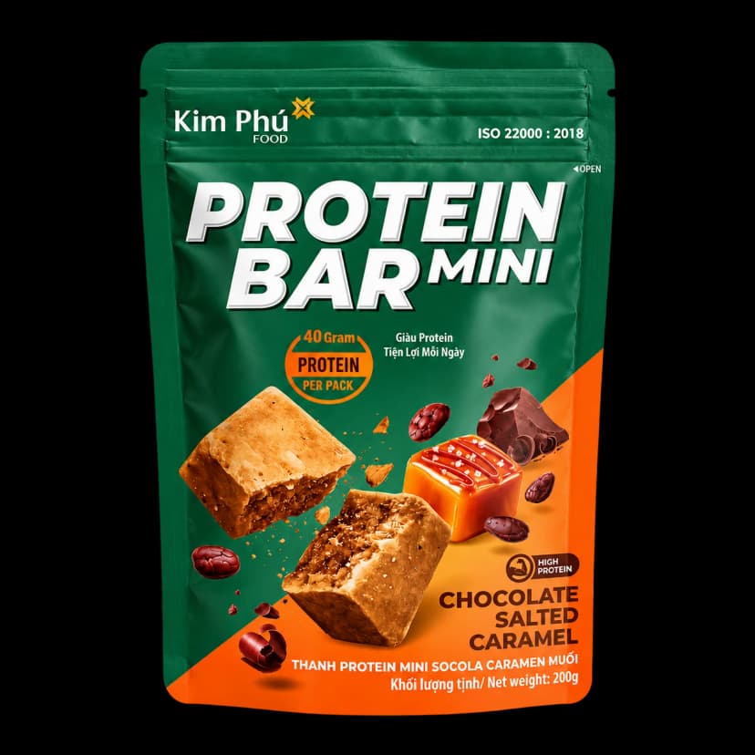 Protein Bar Mini Socola Caramel Muối