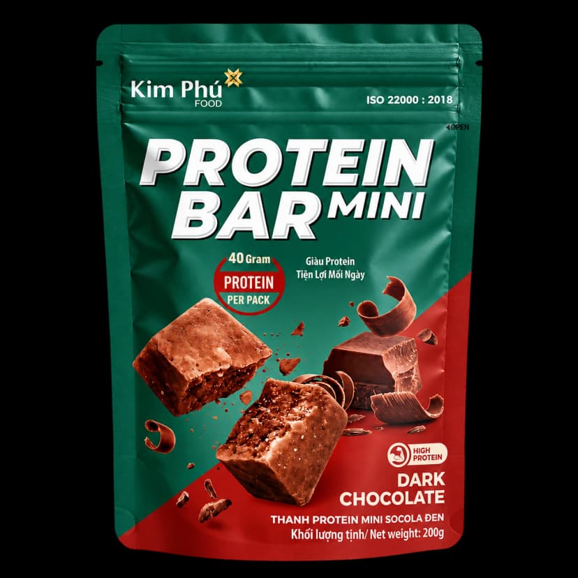 Protein Bar Mini Socola Đen